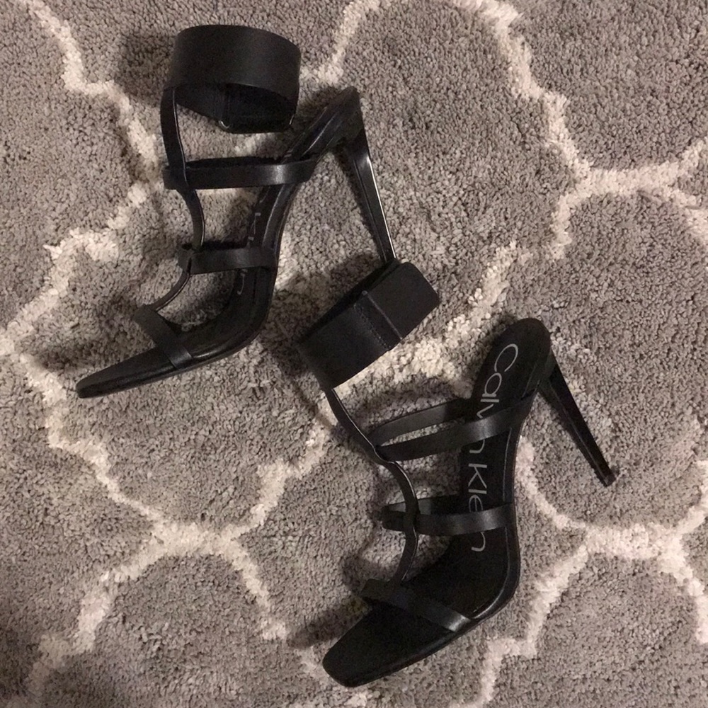 Calvin Klein caged heel